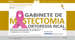 Desktop Screenshot of ortopedia-rical.com