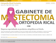Tablet Screenshot of ortopedia-rical.com